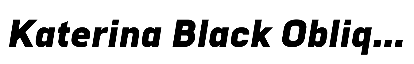 Katerina Black Oblique
